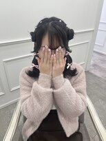 【ヘアメ】王道ふわふわヒツジさん×あみたらしヘアメ＊新井