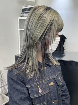 ココ 原宿(KOKO) 10代/20代/ハイライトカラー/ミディアムストレート/くびれヘア