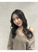 グレージュ/チョコレートブラウン/顔まわりカット