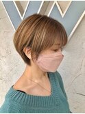 Santa'Fe式脱白髪染め白髪ぼかしカラー[ビフォーアフター]