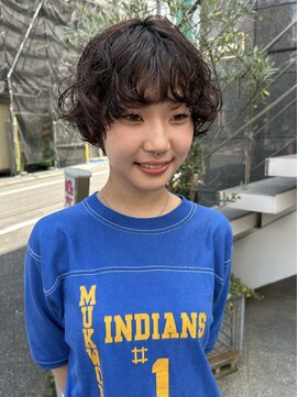 レコ 渋谷(LECO) 寝癖風ショートパーマ