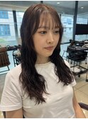 なみまきパーマゆるめパーマセミロングデジタルパーマ
