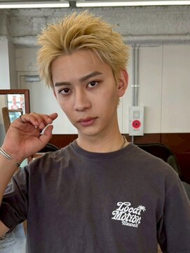 ポーチバイハニー オモテサンドウ(PORCH by HONEY omotesando) 抜きっぱなしブロンド/スパイキーショート/アップバング2