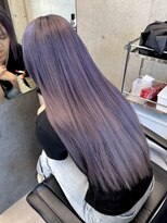 ローレン(Lolen.)&nbsp;ロングストレート　ラベンダーグレー　ふじゆー