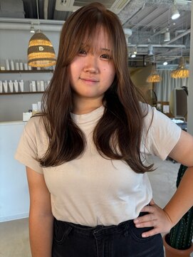 ココルアナ(coco luana) ミルクティーカラー/韓国/レイヤーカット/ダブルカラー