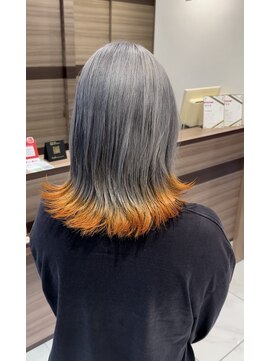 ブリーチを使った裾カラー！