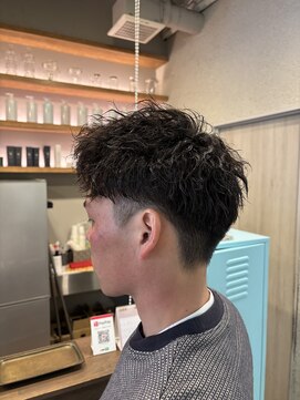 ハロ 蕨(HALO) メンズショートツイスパ【阿部佑香】