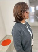 アンブレラカラーショートカットレイヤーボブエンドカラー