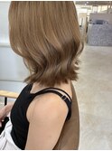 ブリーチあり　ミントベージュ