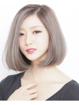 デイズ(days) 大人かわいい前下がりショートボブディ小顔 デザインカラー