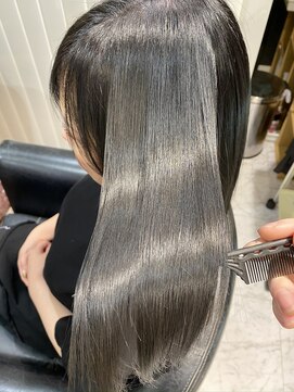 ヘアーサロン ジュエル(Hair Salon JEWEL) イルミナカラー+髪質改善高濃度水素トリートメントミネコラ