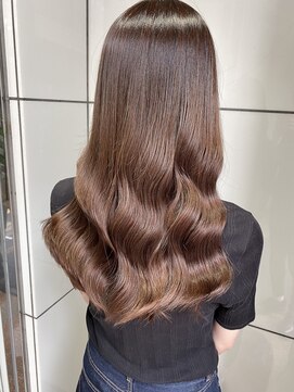 シェノン 梅田(CHAINON) 20代30代40代小顔カット×愛され艶カラー×ピンクベージュ