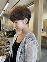 サンド 表参道(sand)&nbsp;ショートボブパーマ20代30代40代イヤリングカラー大人可愛い