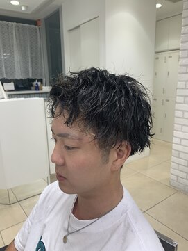 アッシュ 稲田堤店(Ash) ツイストスパイラルパーマ×アップバンクショート