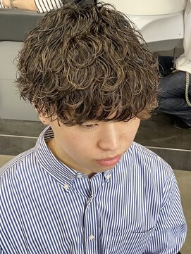 フィフス 渋谷(fifth) メンズマッシュ波巻きスパイラルパーマツイストスパイラルパーマ