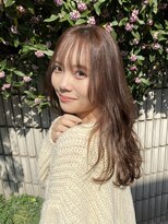 ガーランド (Garland)&nbsp;大人かわいいピンクベージュ/シースルー前髪/顔まわりレイヤー