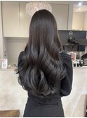 地毛風カラー髪質改善レイヤーカット韓国ロング【横浜】