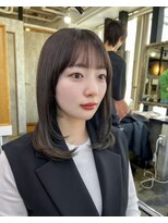 アクター(actor) ミディアムヘア　ストレート　レイヤーカット【山崎　輝】