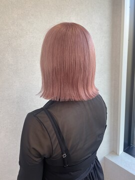 ムク 横浜店(muku) ピンクベージュ ボブカット