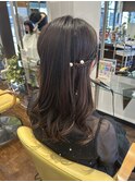 ハーフツインヘアセット