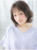 ミストバングことりベージュ外ハネミニボブe天王台10代20代30代