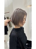 小顔ワンレン縮毛矯正ブリーチ髪質改善ダブルカラー30代40代