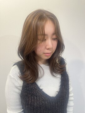 クク(coucou) 顔周りカット×透明感髪質改善カラー