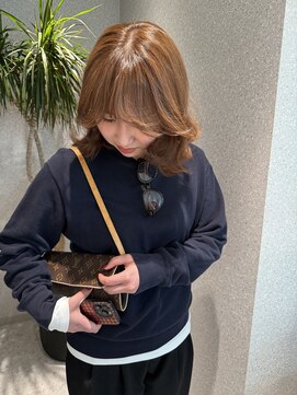 天神美容室 【KASUMI天神美容室】マロンベージュ×海外レイヤー