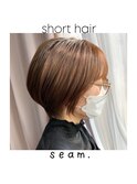 簡単スタイリングショートボブ◎どんな髪質・毛量・年齢もOK！