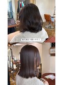 縮毛矯正で扱いやすく　カット×縮毛矯正