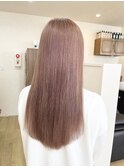 ハイライトカラーミルクティーベージュレイヤーカット
