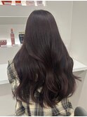 艶髪カラー/透明感/ゆる巻きロング/ダークグレージュ