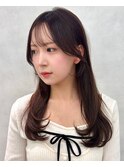 韓国レイヤー/ワインレッド/マロンベージュ/イメチェン/幡ヶ谷