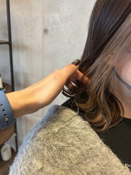 アチーブ ヘア デザイン(achieve hair design) #イヤリングカラー