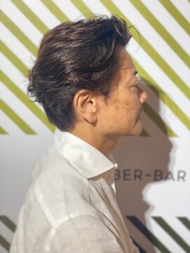 バーバーバー 四谷(BARBER-BAR) ビジネス爽やかフェザーパーマスタイル