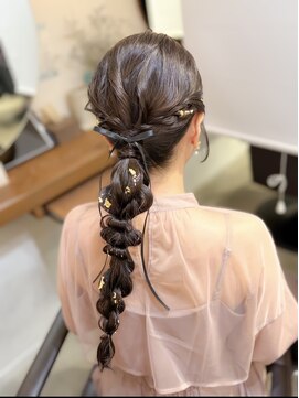 ムニカ 表参道(Munica) 大人気編みおろしヘアアレンジ♪/表参道ヘアセット