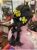 袴着付けとヘアセット