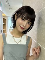 サンド 表参道(sand)&nbsp;レイヤーボブ　地毛風縮毛矯正