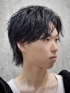 ニコトウキョウ 新宿(nico TOKYO) メンズセンターパートシャドウパーマ襟足あり