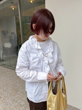 チクロヘアー(Ticro hair) @nkkn15 ブリーチなしダブルカラー/ボブ