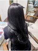シアーブラック/レイヤーカット/韓国巻き/顔周りカット