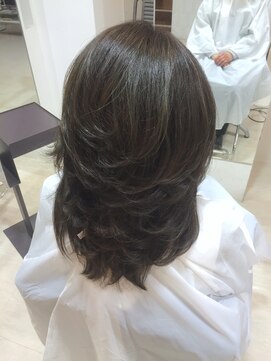 ヘアープロデュース フラックス(HAIR PRODUCE flux) 【flux】アッシュ３Ｄカラー【西淀川区,尼崎駅,出来島,千鳥橋駅