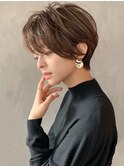 30.40代にオススメ×艶ベージュ×上質な大人ショート◎