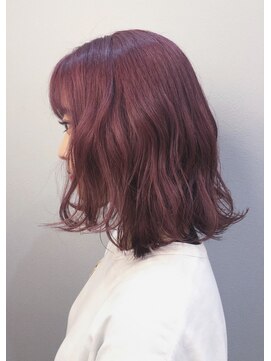 ユアーズ ヘア 恵比寿本店(youres hair) ロブ×ブロッサムピンク