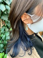 アクト 仙川店(ACT)&nbsp;インナーカラー　ネイビーブルー