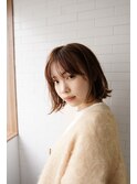 sungooseミニウルフテラコッタデジタルパーマくすみブルー