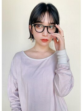 ガーデン オオタカノモリ(garden otakanomori) 暗髪透明感×大人ショートボブ×ナチュラルボブ×ミニボブ