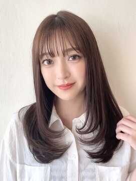 キートスバイガーランド (Kiitos by Garland) 薄めバング小顔前髪顔周りレイヤーカットニュアンスカラー