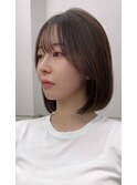 ボブ 韓国ボブ タッセルボブ 切りっぱなしボブ 似合わせ