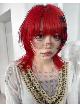 レコ 渋谷(LECO) ショッキングレッドウルフ